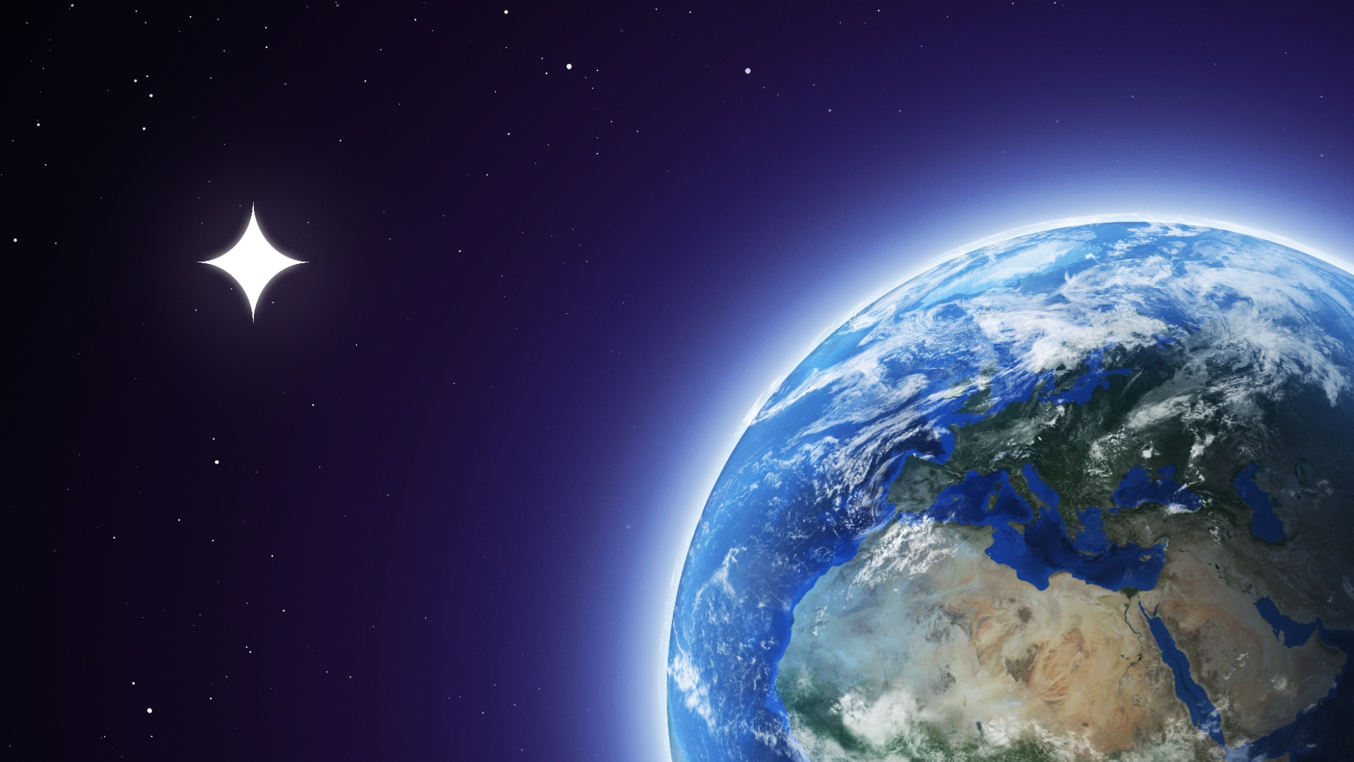 La terre vue de l'espace